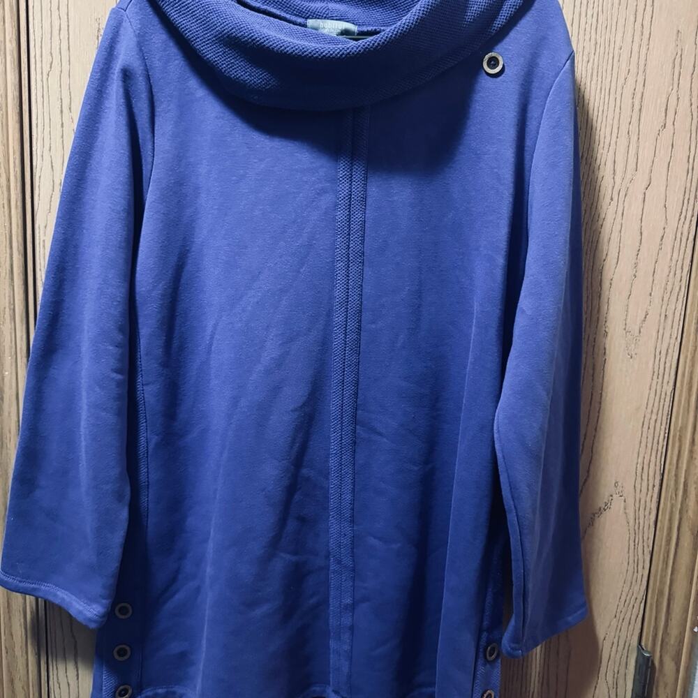 Habitat Royal Blue Cowl Neck Tunic Top